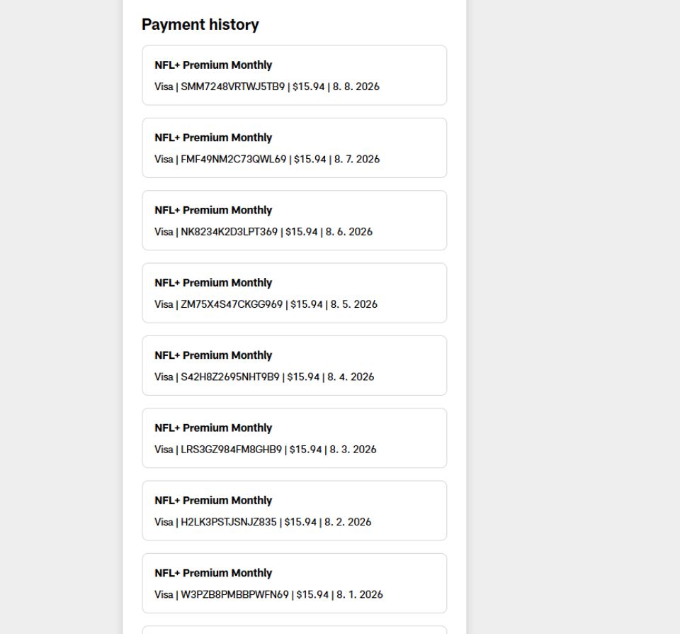 NFL+ Premium Lifetime
